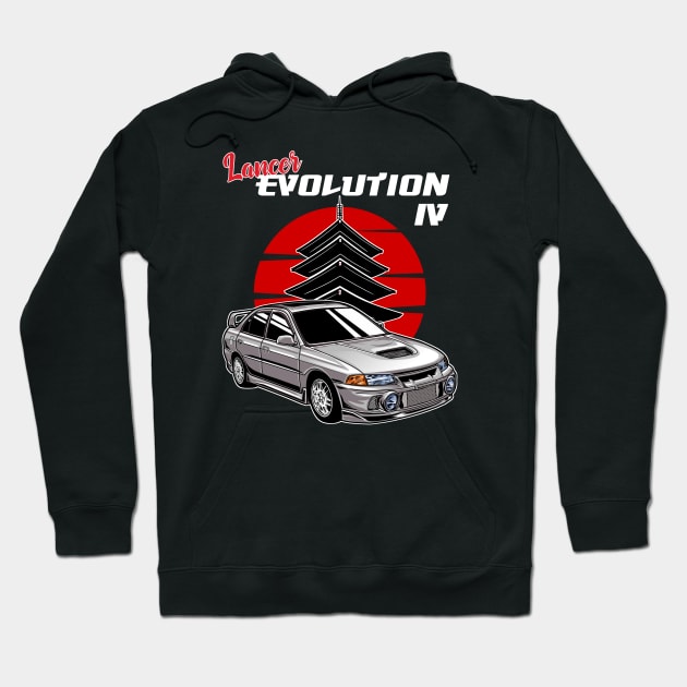 Lancer Evolution 4 Hoodie by mirailecs